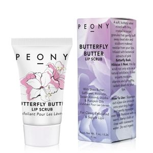 NIB PEONY BUTTERFLY BUTTER LIP SCRUB